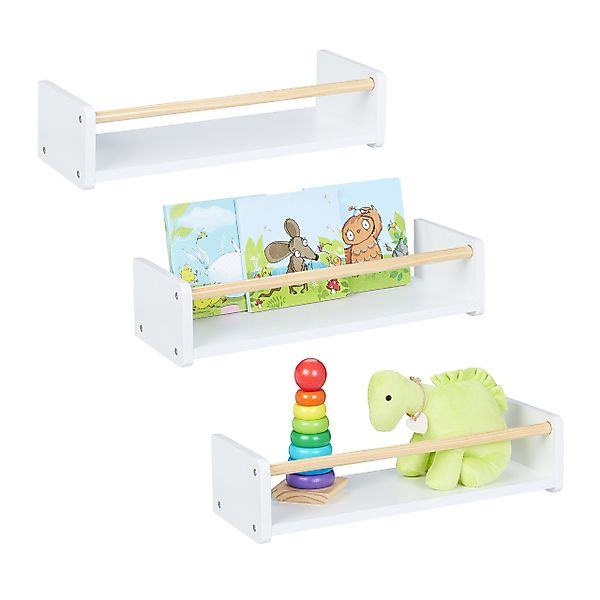 relaxdays Kinderregal Wand im 3er Set, günstig online kaufen