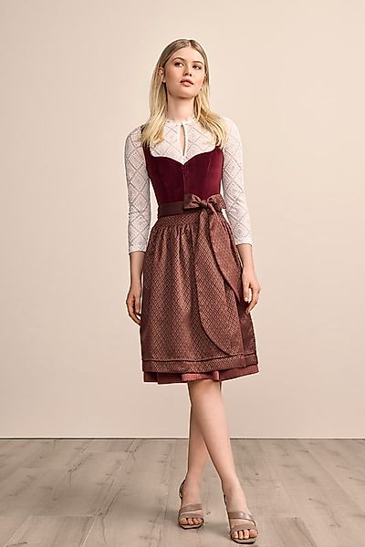 Krüger Madl Dirndl Dirndl Xana (60cm) - bordeaux günstig online kaufen