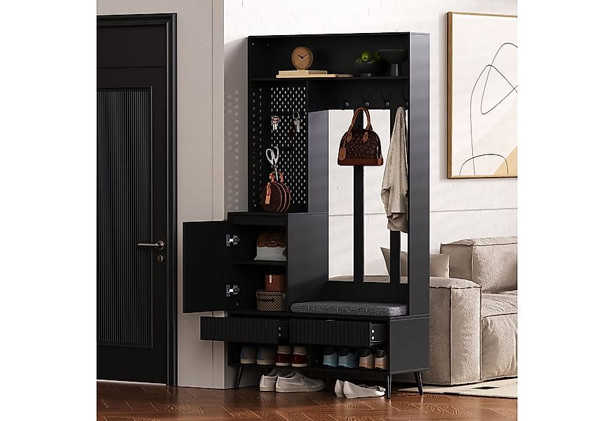 HAUSS SPOLE Garderoben-Set mit sitzbank,Flurgarderobe für kleine flure, mit günstig online kaufen