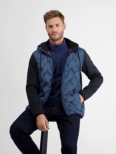 LERROS Sweatjacke "LERROS Sweatjacke mit Nylonfront" günstig online kaufen