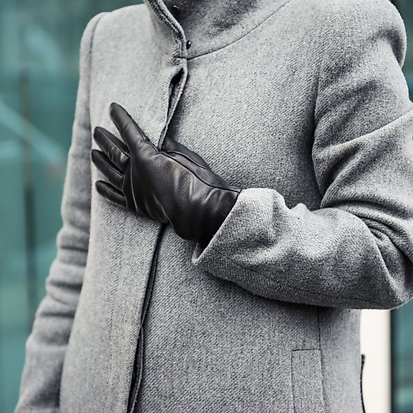 Navaris Lederhandschuhe Touchscreen Nappa Lederhandschuhe Damen günstig online kaufen