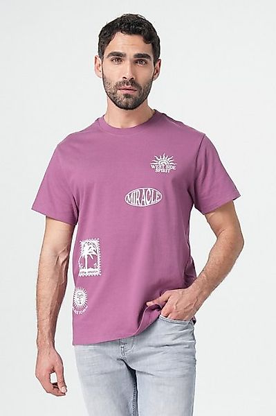 Miracle of Denim Print-Shirt Basic T-Shirt Men günstig online kaufen