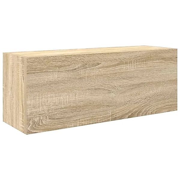 vidaXL Bad-Wandschrank Sonoma-Eiche 80x25x30 cm Holzwerkstoff 860078 günstig online kaufen