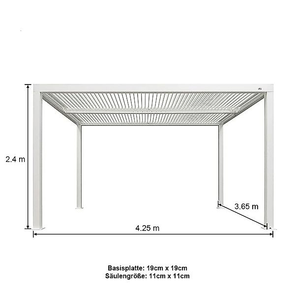 PURPLE LEAF Pergola Pavillon mit Lamellendach günstig online kaufen