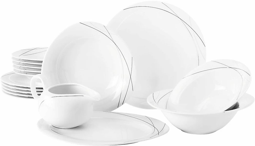 Seltmann Weiden Tafelservice "Geschirr-Set, Service Trio Highline" Teller-S günstig online kaufen