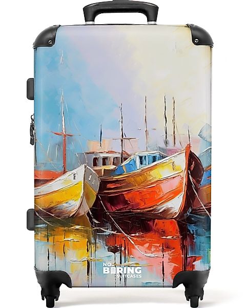 NoBoringSuitcases.com© Hartschalen-Trolley Boote - Kunst - günstig online kaufen