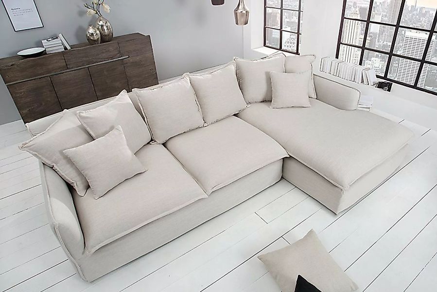 riess-ambiente Ecksofa HEAVEN 255cm natur, Einzelartikel 1 Teile, Couch · L günstig online kaufen