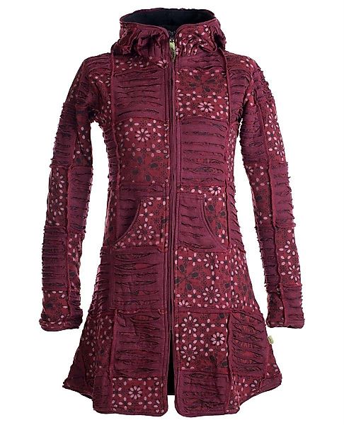 Vishes Kurzmantel Patchwork Mantel mit Cutwork günstig online kaufen
