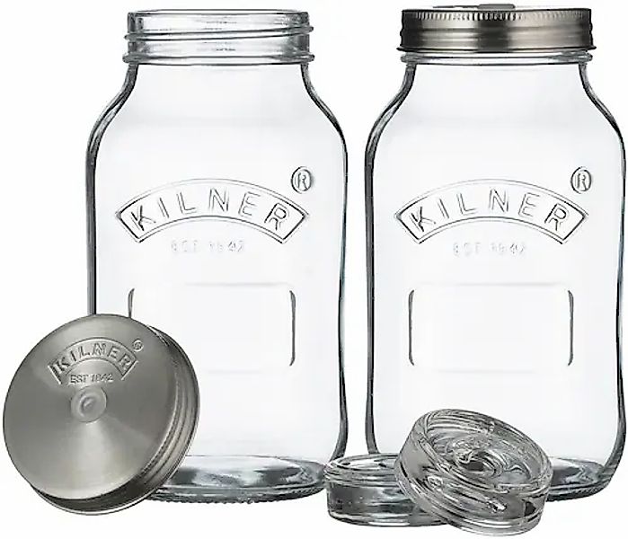 KILNER Aufbewahrungssystem, (Set, 2 tlg.), (Fermentier-Set), zum Konservier günstig online kaufen