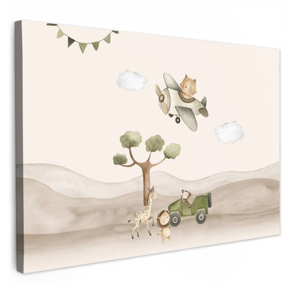 OneMillionCanvasses® Leinwandbild Wilde Tiere - Safari günstig online kaufen