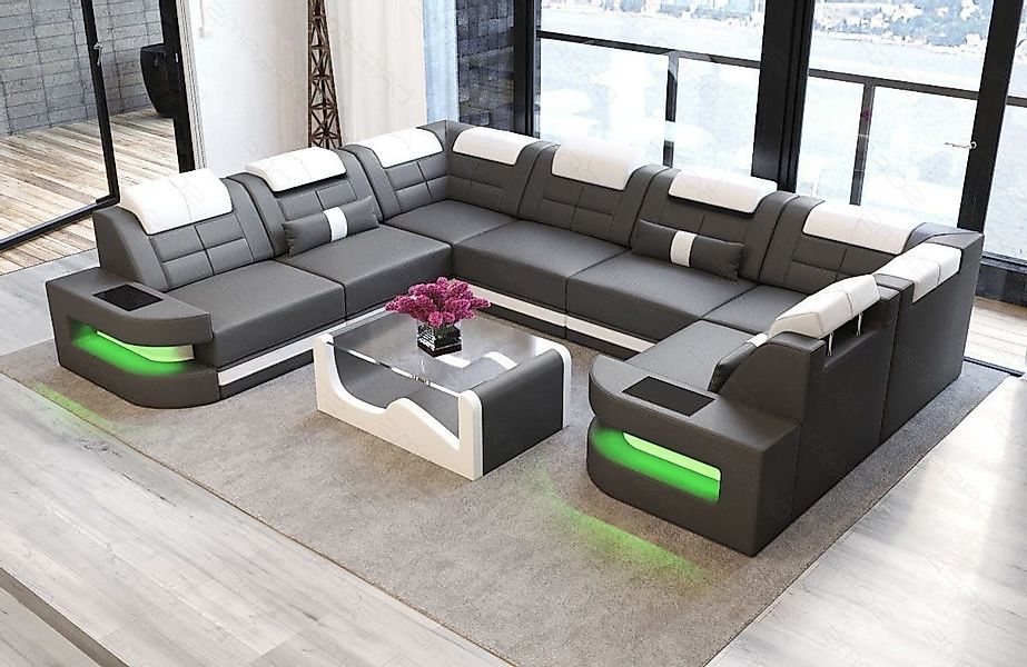 Sofa Dreams Wohnlandschaft Ledersofa Como U günstig online kaufen