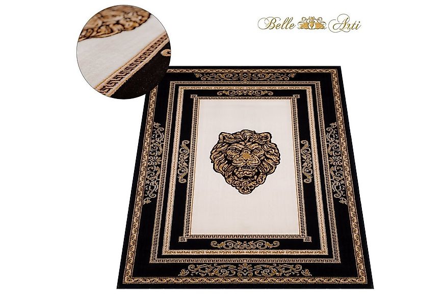 Belle Arti Teppich Teppich Wohnzimmer Wohnzimmerteppich Löwenkopf Löwe Moti günstig online kaufen