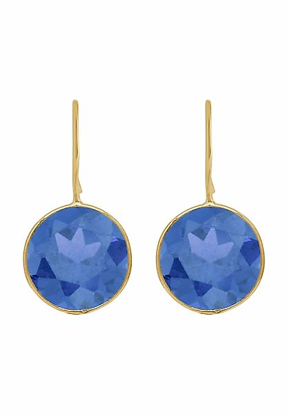 Gemshine Paar Ohrhänger Blautopas günstig online kaufen