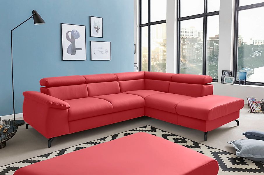 COTTA Ecksofa "Komaris L-Form", mit Kopfteilverstellung, wahlweise mit Bett günstig online kaufen