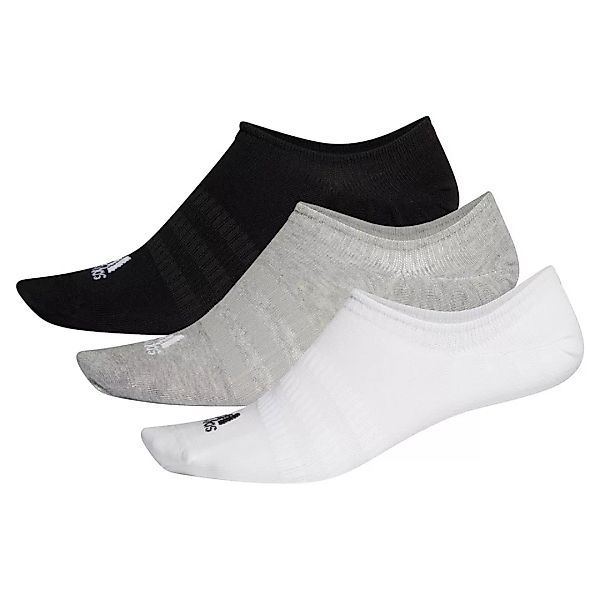 Adidas Light No Show Socken 3 Paare EU 34-36 Medium Grey Heathereather / Wh günstig online kaufen