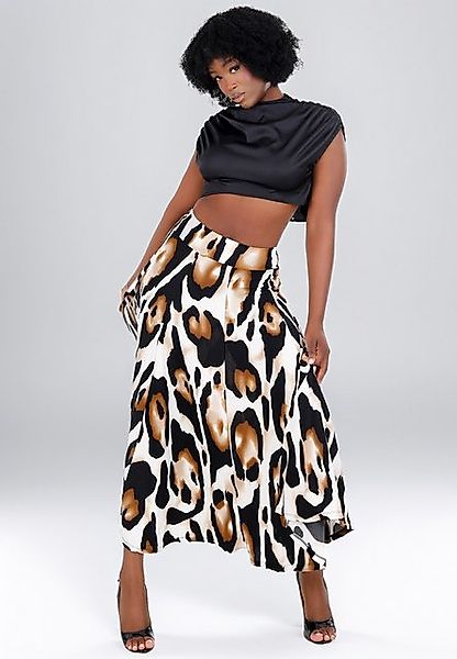 YC Fashion & Style Midirock High-Waist mit Animal-Print – Fließend, elegant günstig online kaufen