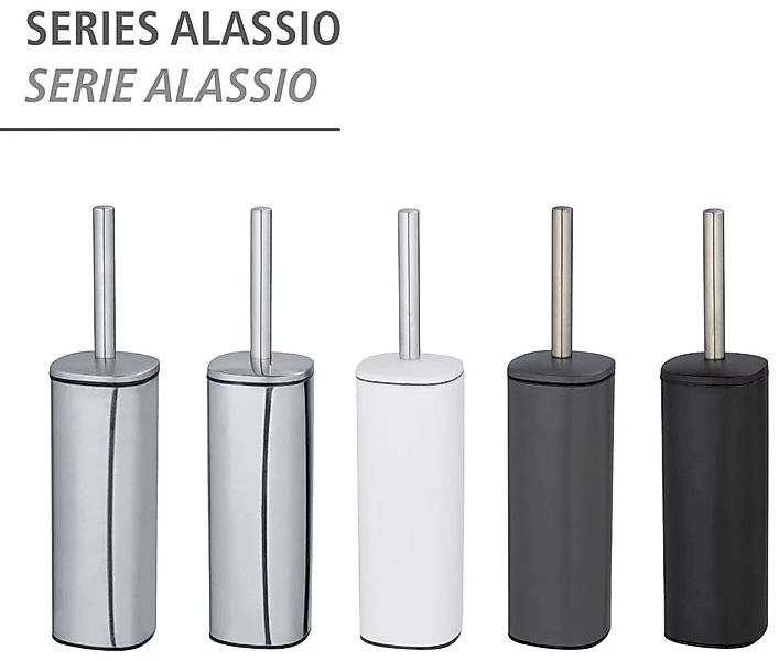 WENKO WC-Garnitur »Alassio«, aus Stahl günstig online kaufen