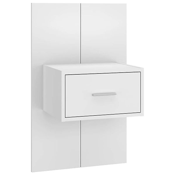 vidaXL Nachttisch Wand-Nachttisch Weiß (1-St) günstig online kaufen