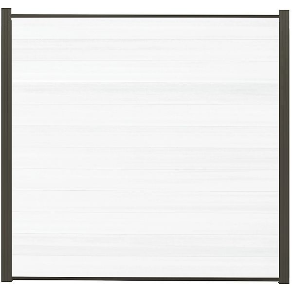 T & J Elskop-Serie Zaunset WPC-Steckzaunsystem Weiß 179 x 176 cm günstig online kaufen