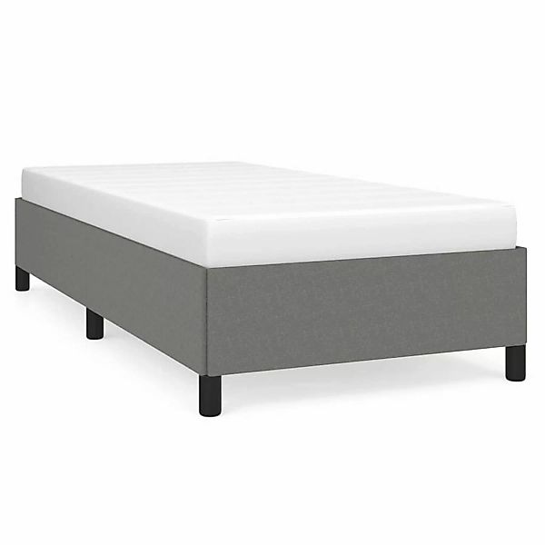 Vidaxl Bettgestell Dunkelgrau 100x200 Cm Stoff günstig online kaufen