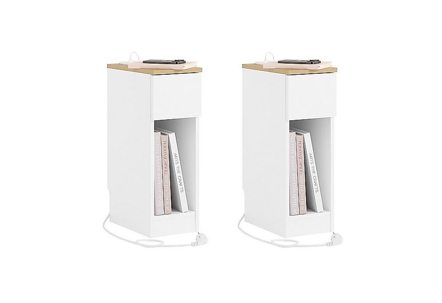 SoBuy Nachttisch FBT111-E, 2er Set, Nachtschrank Nightstand für Schlafzimme günstig online kaufen