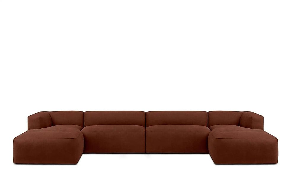KONSIMO Wohnlandschaft   ¦ orange ¦ Maße (cm): B: 400 H: 73 Polstermöbel > günstig online kaufen