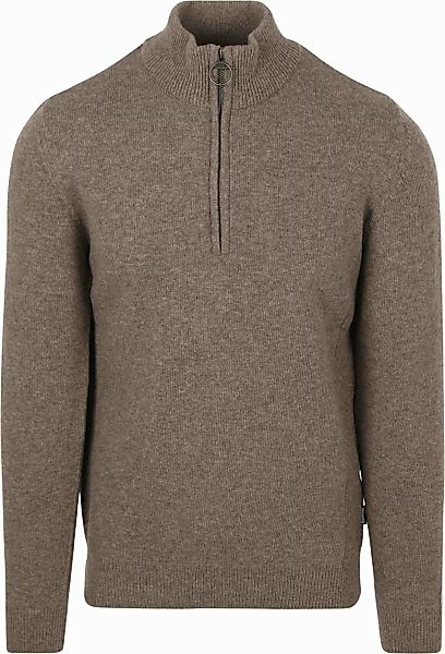 Barbour Half Zip Pullover Wolle Taupe - Größe M günstig online kaufen