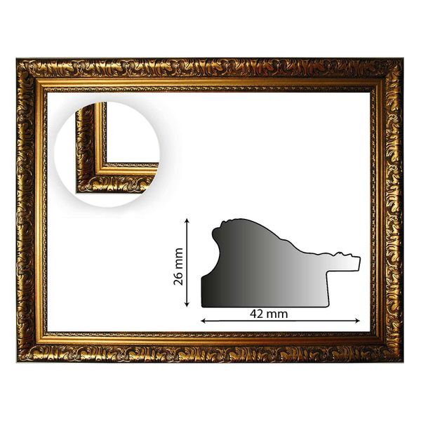 Bilderrahmen Neumann Einzelrahmen Barockrahmen gold fein günstig online kaufen