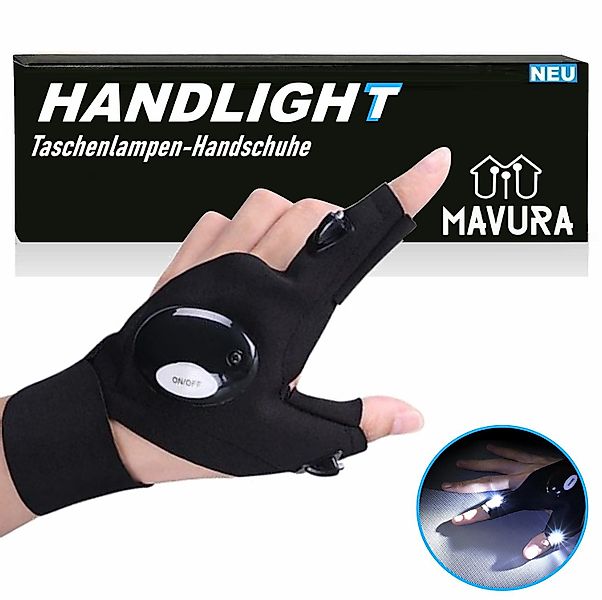 MAVURA Angelhandschuhe MTOOLS LED Taschenlampen Handschuhe günstig online kaufen