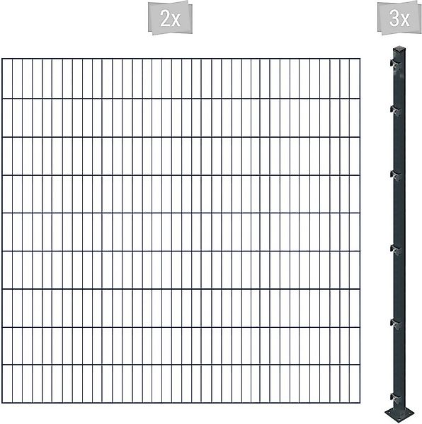 Arvotec Einstabmattenzaun ESSENTIAL 180 zum Einbetonieren, (Set, 5-St), Zau günstig online kaufen