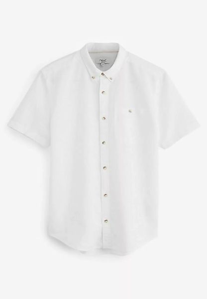 Next Kurzarmhemd Kurzärmeliges Hemd aus Leinenmischung (1-tlg) günstig online kaufen