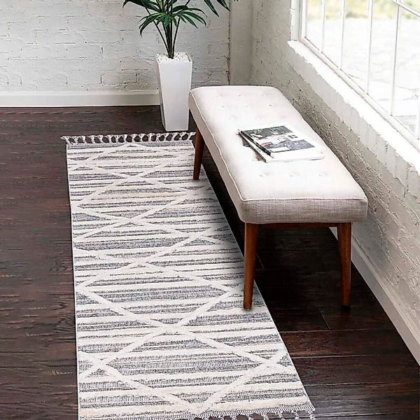Carpet City Hochflor-Teppich "Valencia 810" rechteckig 20 mm Höhe Läufer, B günstig online kaufen