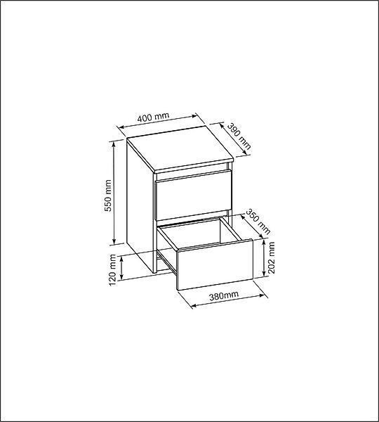 meble masztalerz Nachttisch Modernes Design mit günstig online kaufen