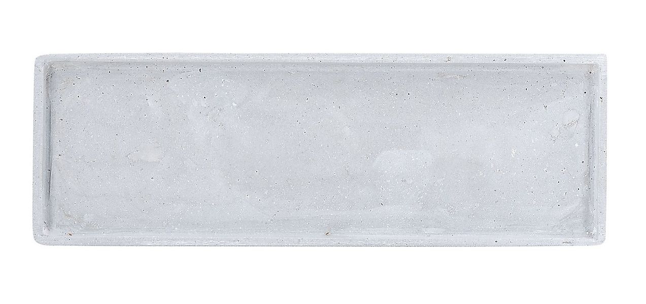 Levandeo® Dekotablett, Deko Tablett L44cm Rechteckig Grau Betonoptik Dekosc günstig online kaufen