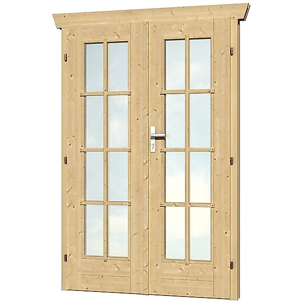 Skanholz Doppelflügeltür 123,4 x 193 cm, vollvergalst günstig online kaufen