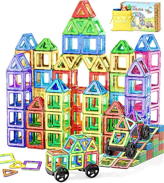 POPOLIC Magnetische Bausteine 50 Teile Magnetspielbausteine, günstig online kaufen