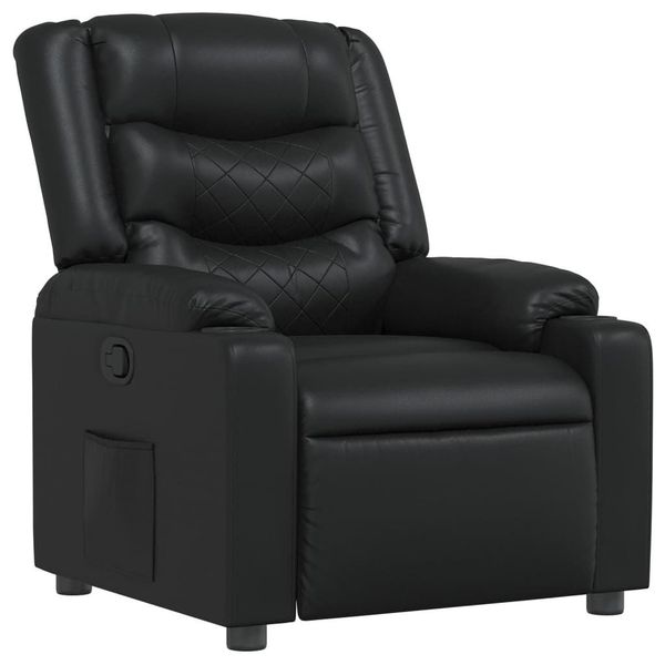 vidaXL Sessel Relaxsessel Schwarz Kunstleder (1-St) günstig online kaufen