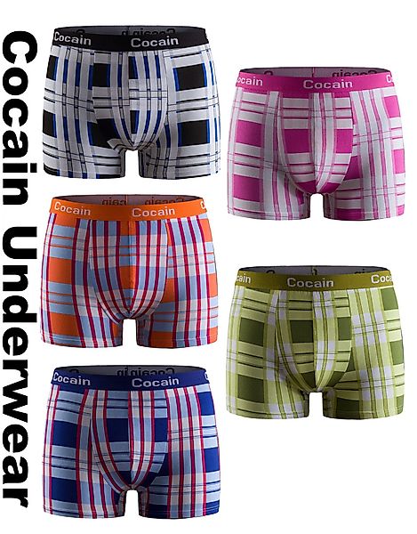 Cocain underwear Boxershorts 5 Boxershorts karierte günstig online kaufen