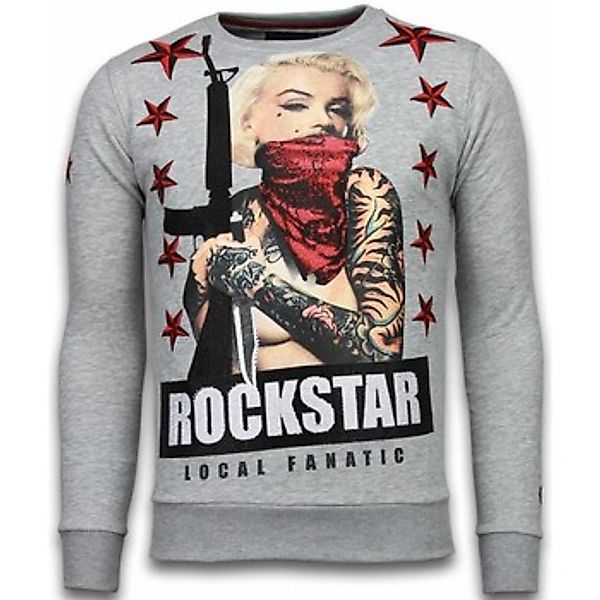 Local Fanatic  Sweatshirt Marilyn Rockstar Strass günstig online kaufen