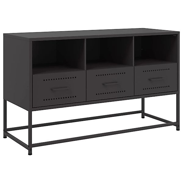 vidaXL TV-Schrank Schwarz 100,5x39x60,5 cm Stahl 846542 günstig online kaufen