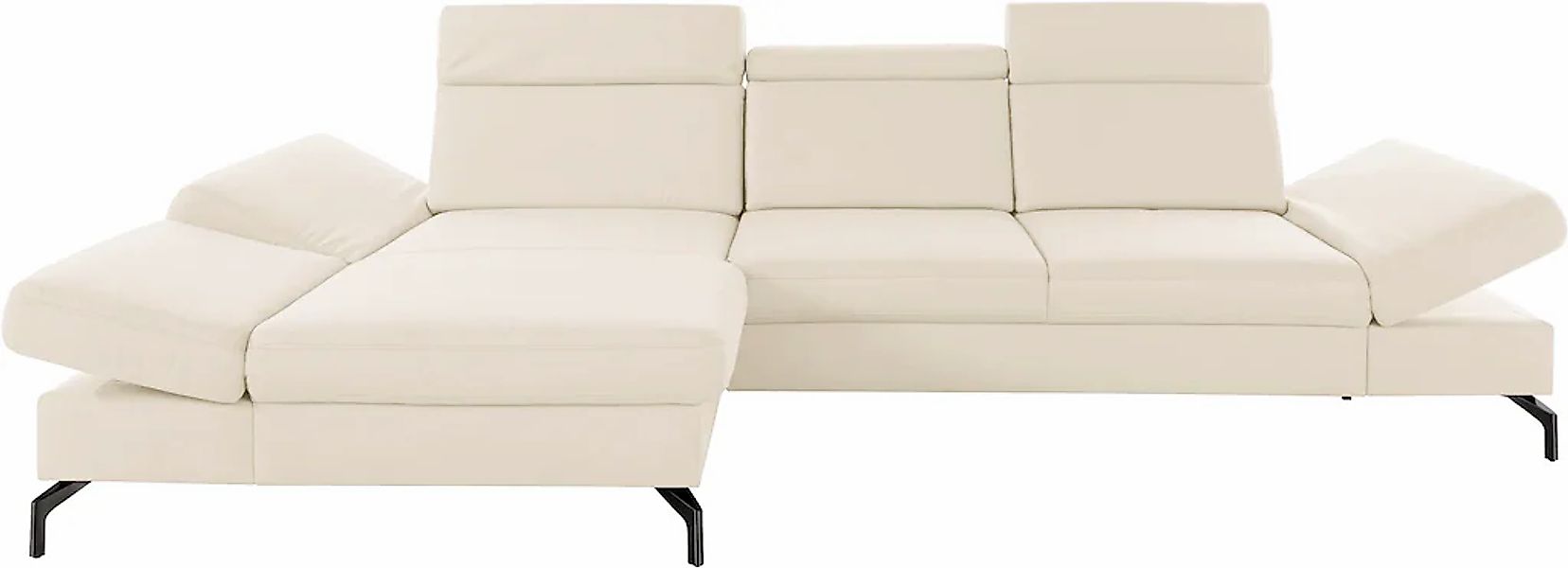 sit&more Ecksofa »Brisbane L-Form«, Fußhöhe 15 cm, inklusive Sitztiefen-, A günstig online kaufen