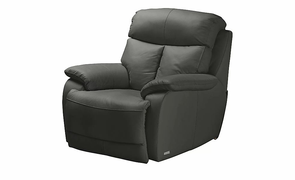 Wohnwert Sessel  aus Echtleder mit manueller Relaxfunktion Ambra ¦ grau ¦ M günstig online kaufen