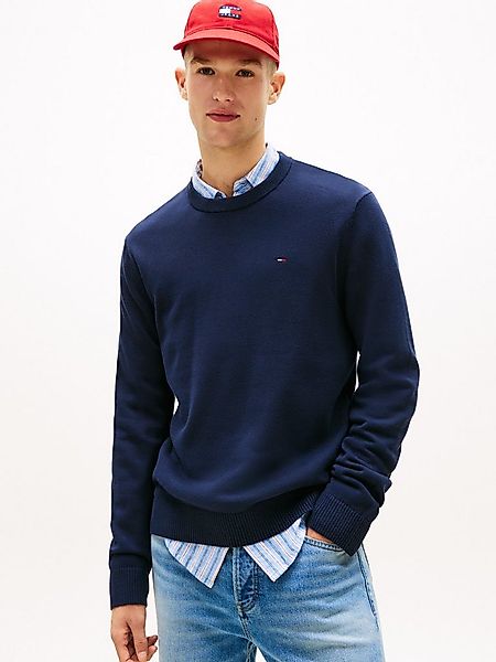 Tommy Jeans Strickpullover TJM SLIM FIT LIGHT SWEATER Slim fit mit Rundhals günstig online kaufen