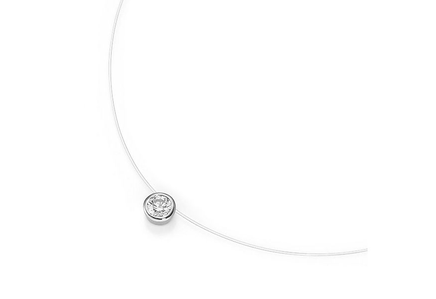 Smart Jewel Collier schwebender Stein, Zirkonia, Silber 925 günstig online kaufen