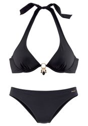 Bruno Banani Bügel-Bikini mit gold-schwarzenen Accessories günstig online kaufen