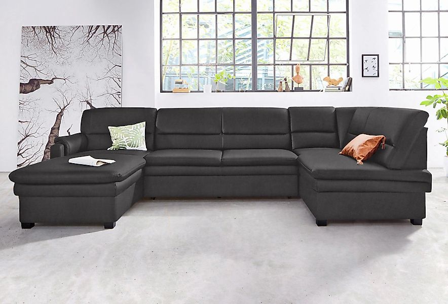 sit&more Wohnlandschaft "Pisa U-Form" mit Federkern, wahlweise mit Bettfunk günstig online kaufen