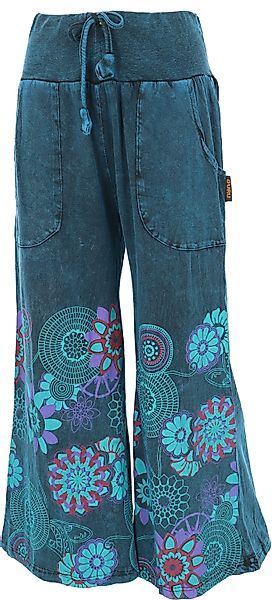 Guru-Shop Relaxhose Palazzohose, Boho Baumwollhose, Hosenrock günstig online kaufen
