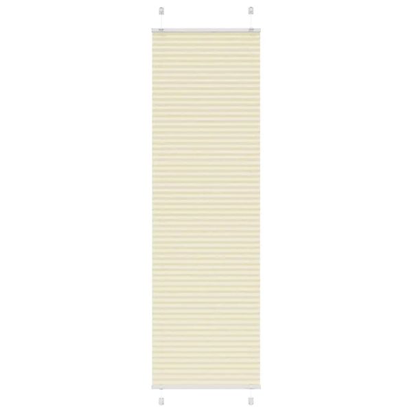 vidaXL Plissee Creme 65x200 cm Stoffbreite 64,4 cm Polyester 4015306 günstig online kaufen