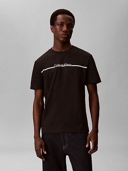 Calvin Klein T-Shirt Rundhalsausschnitt, Regular Fit, Logoschriftzug günstig online kaufen