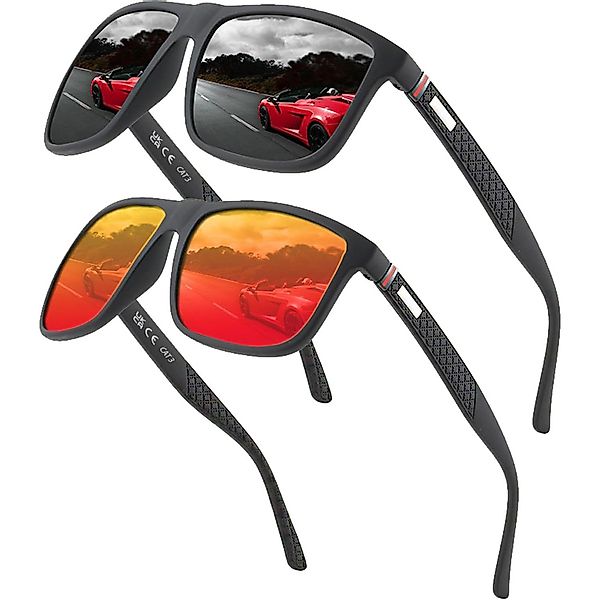 OKWISH Sonnenbrille 2Paar Polarisiert Sportbrille Herren günstig online kaufen